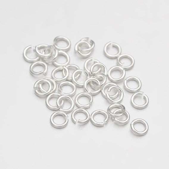 Brass Open Jump Rings, 8x1mm, about 3400pcs/500g