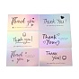 Laser Thank You Card, for Decorations, Rectangle, Colorful
