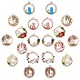 20Pcs 10 Style Alloy Enamel Pendants, with ABS Plastic Imitation Pearl and Resin, Cat