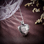 Always in My Heart Urn Pendant Necklace, Heart Ashes Urn Necklace, Memorial Jewelry