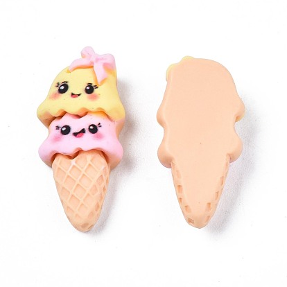 Opaque Resin Cabochons, Ice Cream