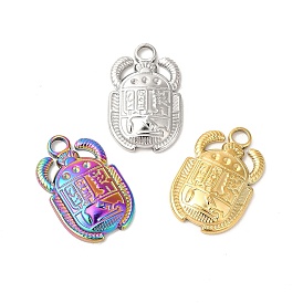 Ion Plating(IP) 304 Stainless Steel Pendants, Beetle Charms