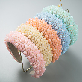 Bandeau de perles fait main à la mode avec des couleurs de gelée pour les femmes
