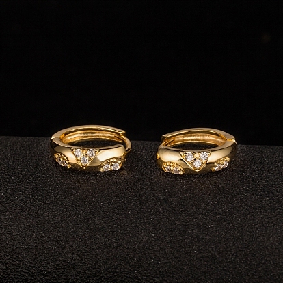 Серьги-обручи из хрусталя со стразами из настоящего золота 18 из позолоты, 15 мм