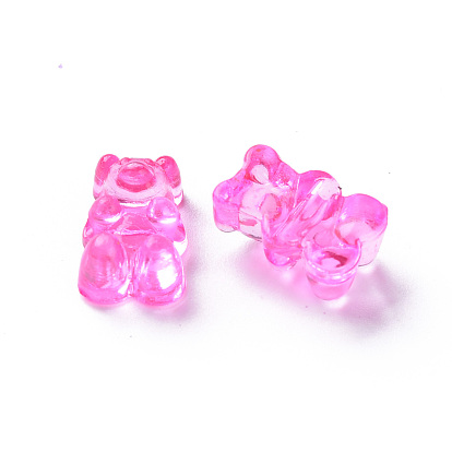 Perles acryliques transparentes, ours