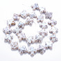 Natural Keshi Pearl Beads Strands, Cultured Freshwater Pearl, Puzzle Shape
