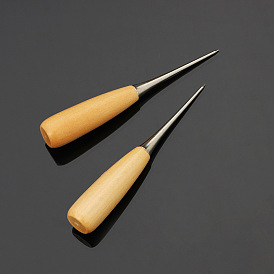 Aiguille de poinçon de broderie en bois, avec du fil de cuivre, outils de feutrage à l'aiguille