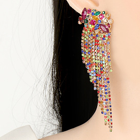 Bohemian Geometric Tassel Earrings - Exaggerated, Personality, Floral, American and European Style.