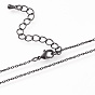 Латунные кабельные цепи ожерелья, с карабин-лобстерами , долговечный