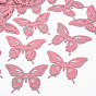 Spray Painted 430 Stainless Steel Filigree Joiners Links, Etched Metal Embellishments, Butterfly