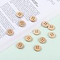 Natural Round 4 Hole Buttons, Wooden Buttons