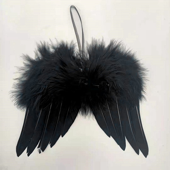 Mini poupée plume d'aile d'ange, avec corde de polyester, pour la fabrication de moppet bricolage enfants accessoires de photographie décorations accessoires