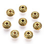 Tibetan Style Spacer Beads, Lead Free and Cadmium Free, Rondelle, 5mm in diameter, 3mm thick, hole: 1.5mm