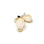 Alloy Pendants, Insect Charms, with Opaque Resin, Real 16K Gold Plated