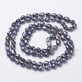 Colliers en perles naturelles perlées