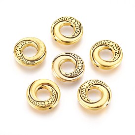 Tibetan Style Alloy Beads, Lead Free and Cadmium Free, Donut