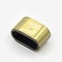 Tibetan Style Slide Charms, Cadmium Free & Lead Free, Rectangle, 8x13x5mm, Hole: 10x3mm