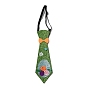 Corbata de fieltro con purpurina y huevo de conejo con tema de Pascua, fiesta niños traje corbatas, para niño, con banda elástica