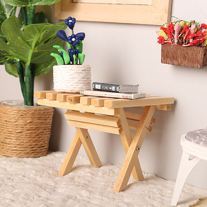 Adornos de madera en miniatura, accesorios de casa de muñecas micro paisaje hogar, simulando decoraciones de utilería, tabla