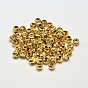 Rack Plating and Vacuum Plating Brass Corrugated Round Spacer Beads