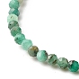 3.5 Bracelet extensible de perles rondes en quartz émeraude naturel mm pour femme