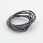 Faceted Round Non-magnetic Synthetic Hematite Beads Strands