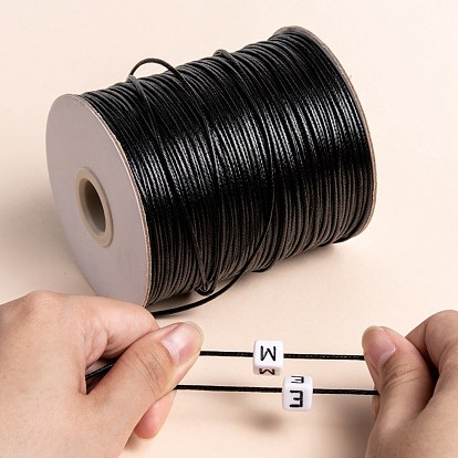 Корейские вощеные полиэфирные шнуры, шарик шнур, 1.2 мм, около 185 ярдов / рулон