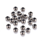 304 Stainless Steel Beads, with Rubber Inside, Slider Beads, Stopper Beads, Rondelle