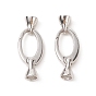 925 Sterling Silver Key Clasps, with 925 Stamp