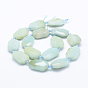 Natural Amazonite Beads Strands, Faceted Rectangle