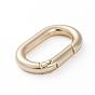 Electroplated Alloy Keychain Clasps, Oval
