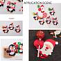 Christmas Theme Santa Claus Shape Paper Candy Lollipops Cards, for Baby Shower and Birthday Party Decoration