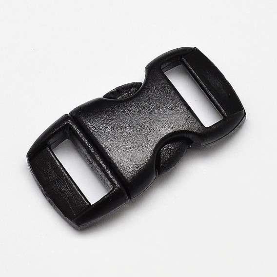 POM Plastic Side Release Buckles, Survival Bracelet Clasps, 30x15x7mm, Hole: 3x10mm