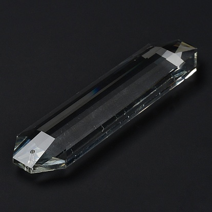 Transparent Glass Big Pendants, Faceted, for Chandelier Crystal Hanging Pendants