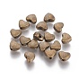 Perles en alliage, sans cadmium et sans plomb, cœur, 6x5x3mm, Trou: 1mm