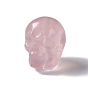 Natural Rose Quartz Beads, Skull