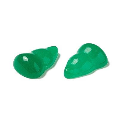 Natural Malaysia Jade Cabochons, Dyed, Gourd