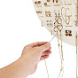 Wall-mounted Felt Cloth Jewelry Storage Rack, Flat Round Jewelry Organizer Hanger for Bracelet, Necklace, Earrings Storage