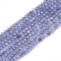 Natural Tanzanite Beads Strands, Faceted, Round, Grade A