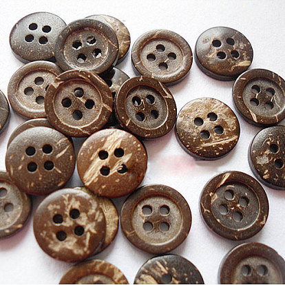 Cartoon Buttons for Kids, Coconut Button, 12mm