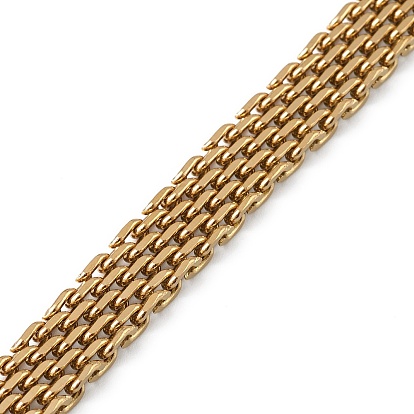 Ion Plating(IP) 304 Stainless Steel Mesh Chain Bracelet, Watch Band Bracelet for Men Women