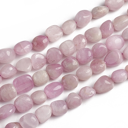 Natural Kunzite Beads Strands, Tumbled Stone, Nuggets