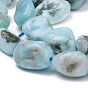Natural Larimar Beads Strands, Nuggets, Tumbled Stone