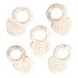 Natural Freshwater Shell Big Pendants, Flower Charms