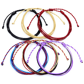 Bohemian Style Waterproof Wax Thread Braided Bracelet for Teen Party Sailor Rope Gift