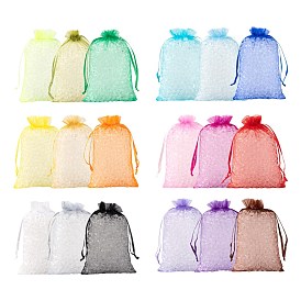 90шт 18 стиль сумки из органзы мешочки для хранения ювелирных изделий свадебные сувениры вечерние сетки шнурок подарок