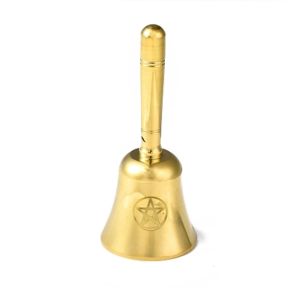 Brass Hand Bell, Display Decoration, Service Bell, Dinner Bell, Tarot Ritual Meditation Alarm