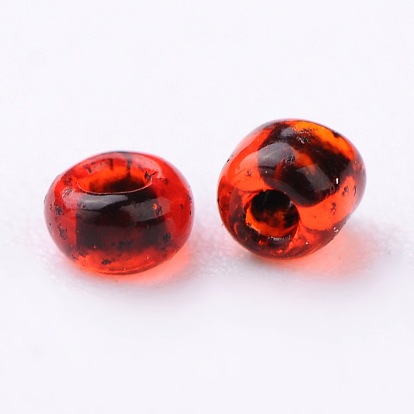 12/0 perles de rocaille de verre, intérieur couleurs, 2 mm, sur 30000 pcs / livre