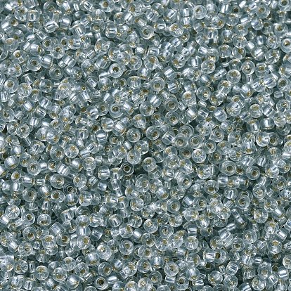 MIYUKI Round Rocailles Beads, Japanese Seed Beads, Silver-Lined
