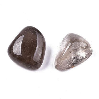 Natural Smoky Quartz Beads, Healing Stones, for Energy Balancing Meditation Therapy, for Wire Wrapped Pendant Making, Tumbled Stone, Vase Filler Gems, No Hole/Undrilled, Nuggets